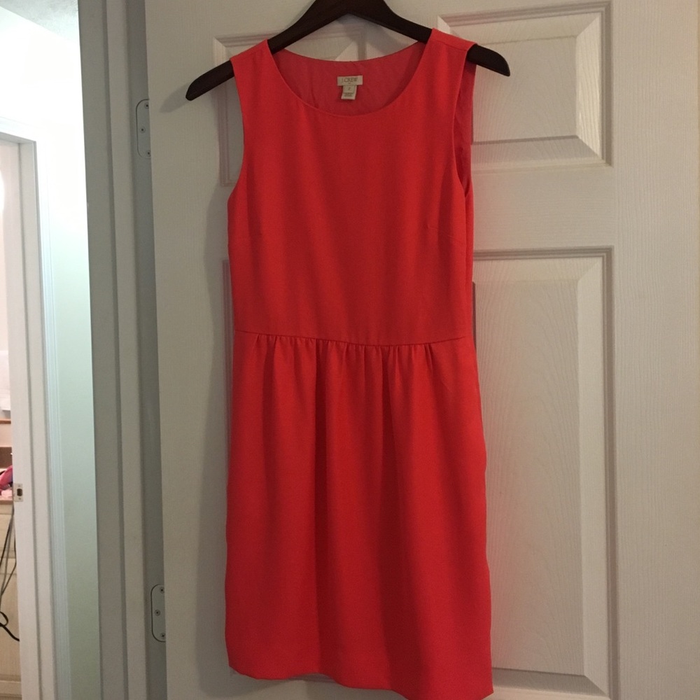 J Crew coral dress